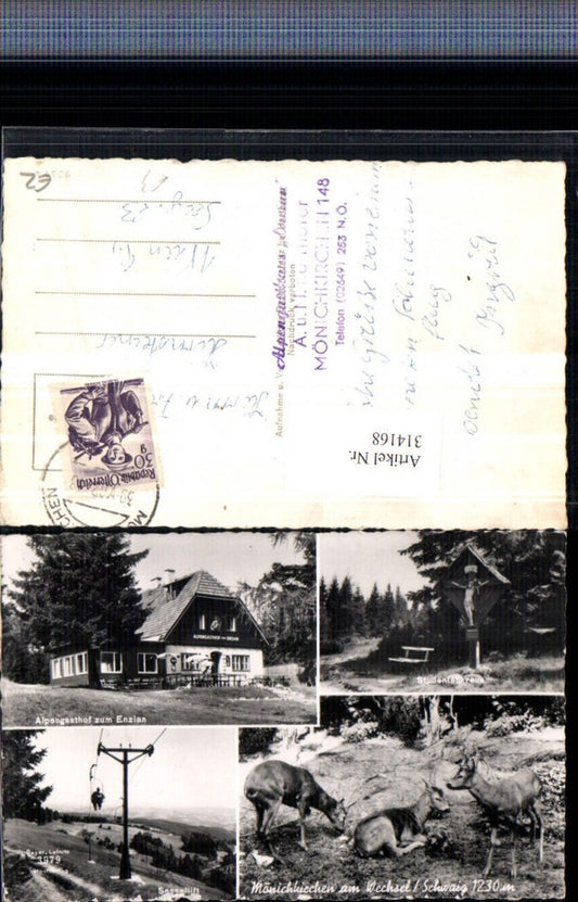 314168, Mönchkirchen am Wechsel Schwaig Alpengasthof Enzian Chairlift Multi-image map