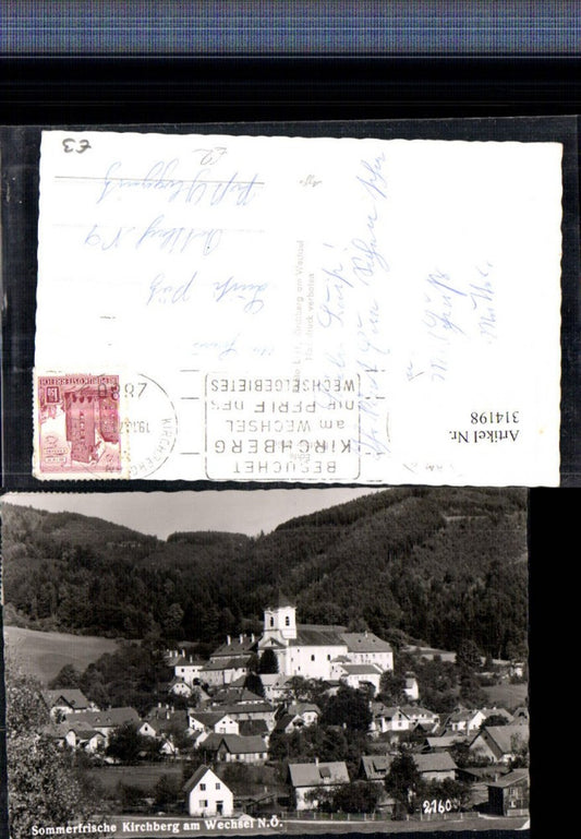 314198,Kirchberg am Wechsel Teilansicht m. Kloster