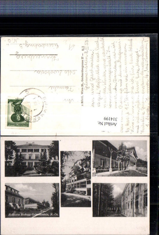 314199,Hochegg Grimmenstein Heilstätte Mehrbildkarte