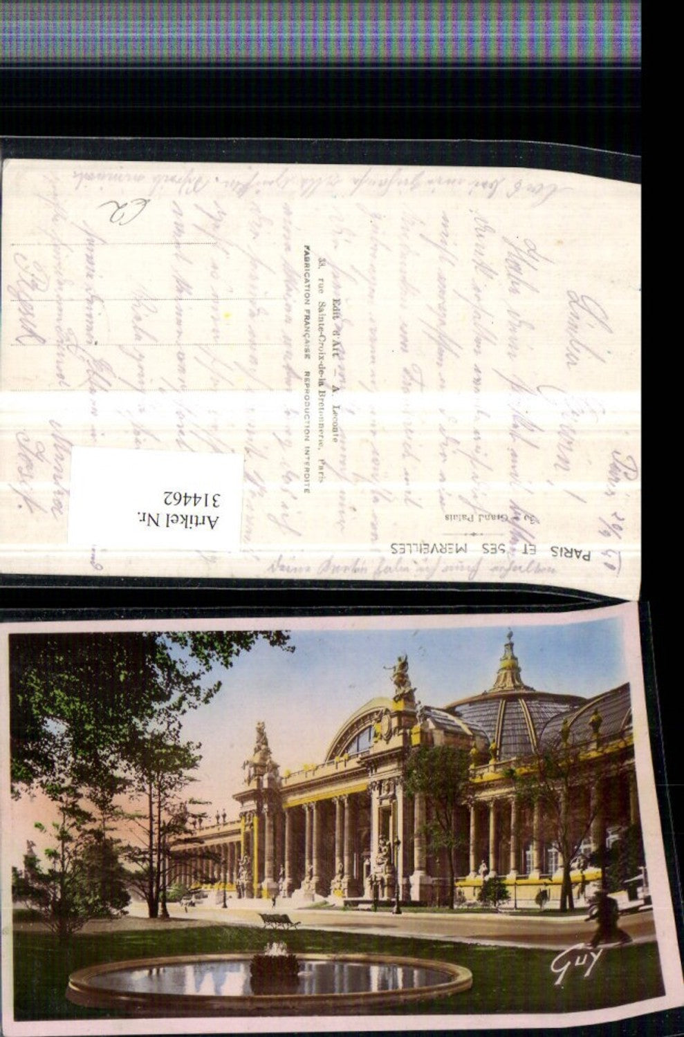 314462,Paris et ses Merveilles Grand Palais Gebäude Brunnen