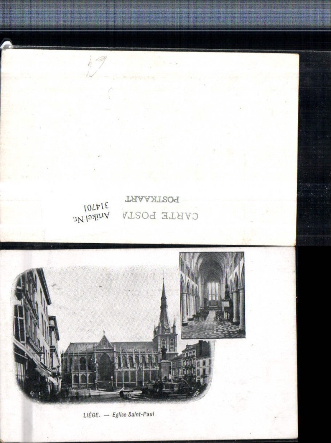 314701,Liege Eglise Saint-Paul Kirche Innenansicht Mehrbildkarte