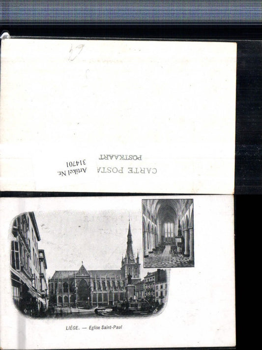 314701,Liege Eglise Saint-Paul Kirche Innenansicht Mehrbildkarte