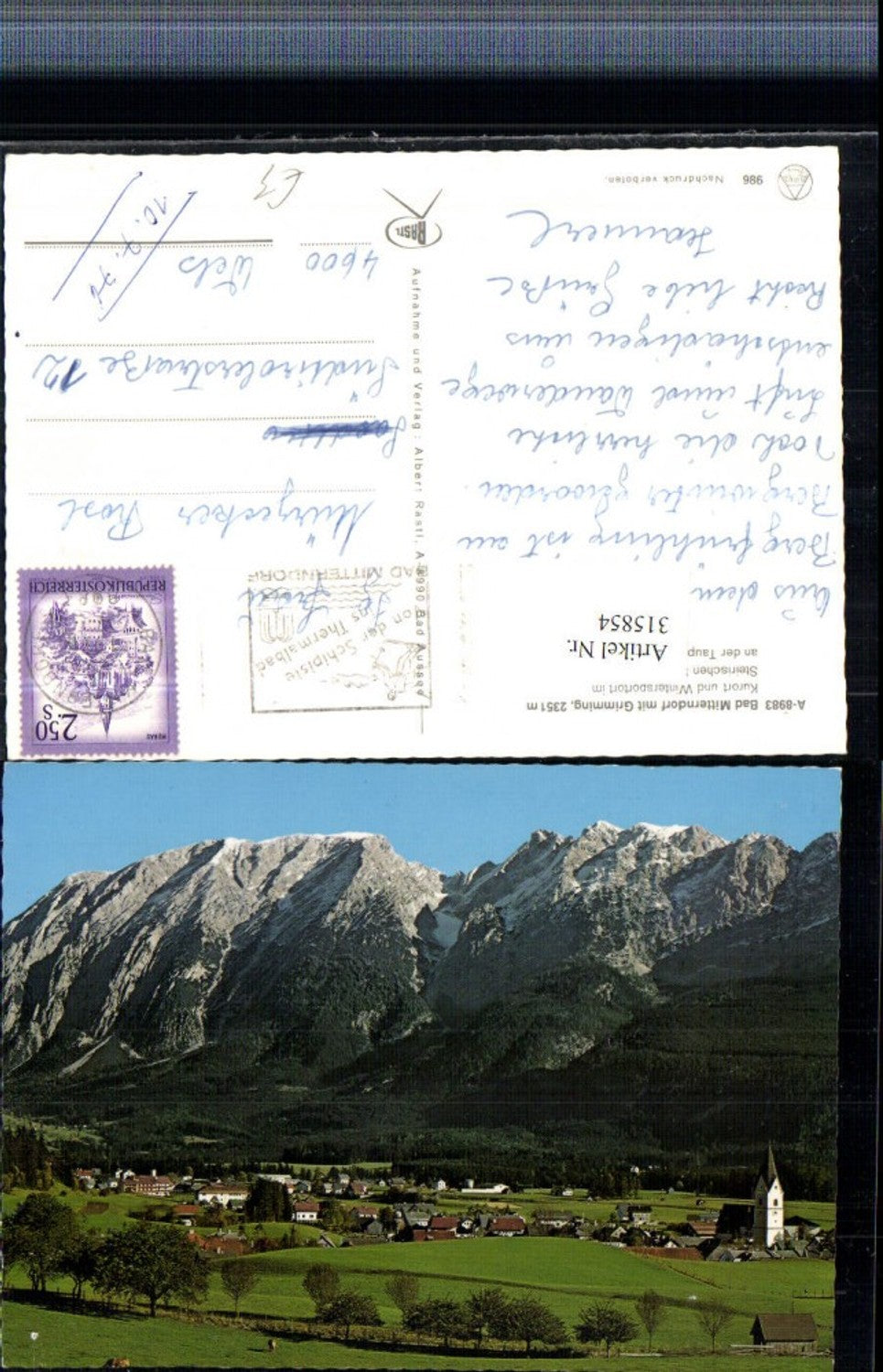 Alte Ansichtskarte – Old Postcard