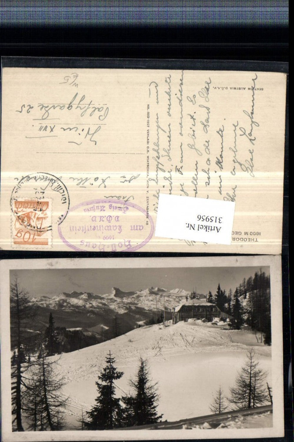 Alte Ansichtskarte – Old Postcard