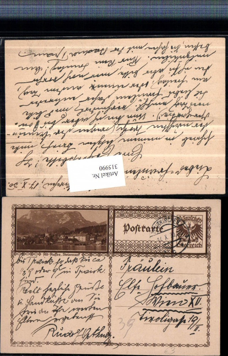 Alte Ansichtskarte – Old Postcard