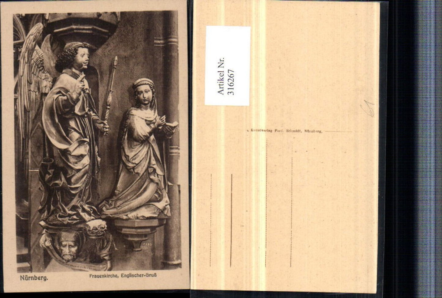 316267,Nürnberg Frauenkirche Englischer-Gruß Engel Statue