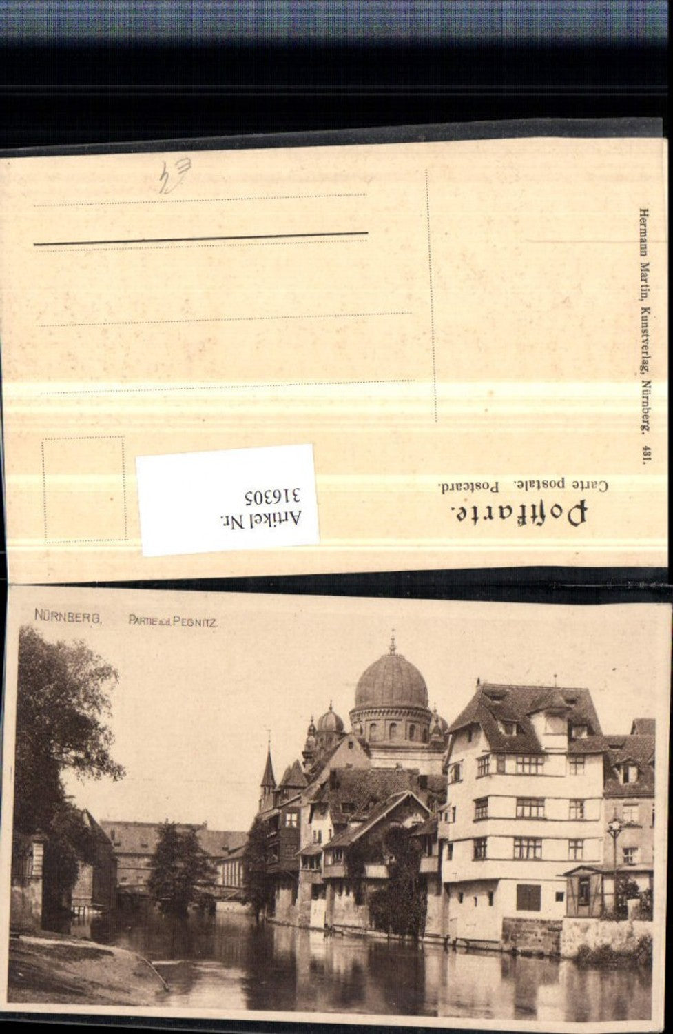316305,Nürnberg Partie an d. Pegnitz Fluss
