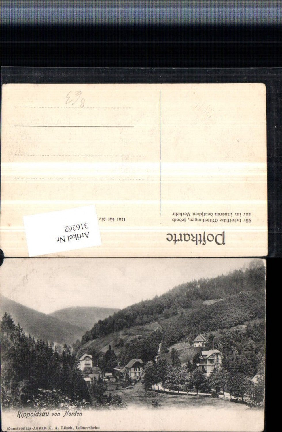 316362,Rippoldsau Teilansicht von Norden