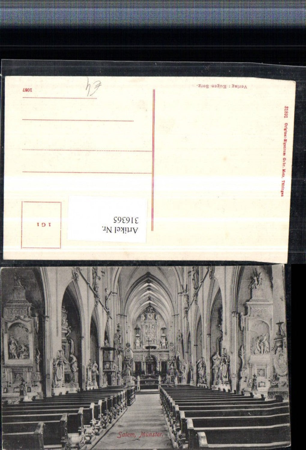 316365,Salem Münster Kirche Innenansicht