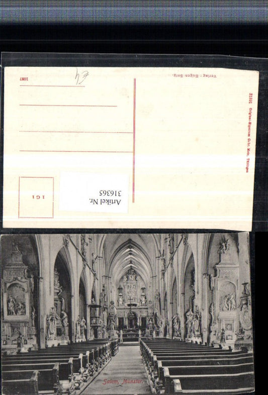 316365, Salem Minster Church Interior view