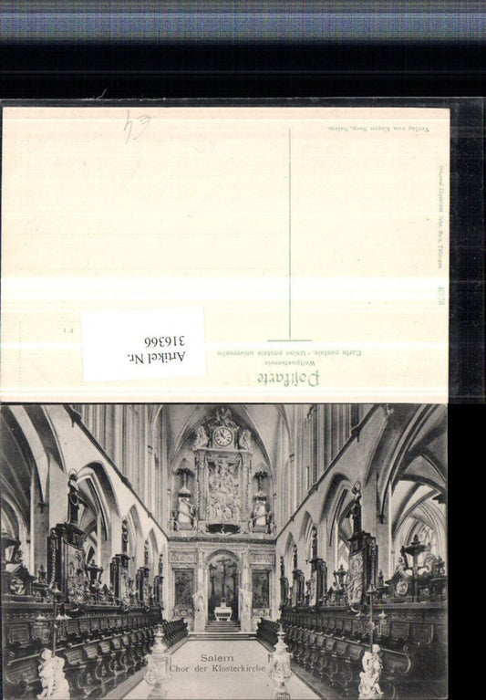 316366, Salem Choir of the Monastery Church, Church Interior View