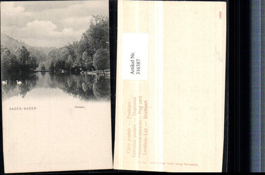 316387, Baden-Baden Waldsee Lake Area