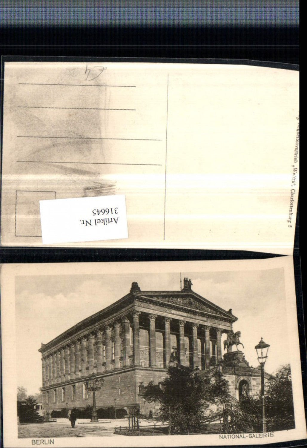 316645,Berlin National-Galerie Gebäude m. Denkmal