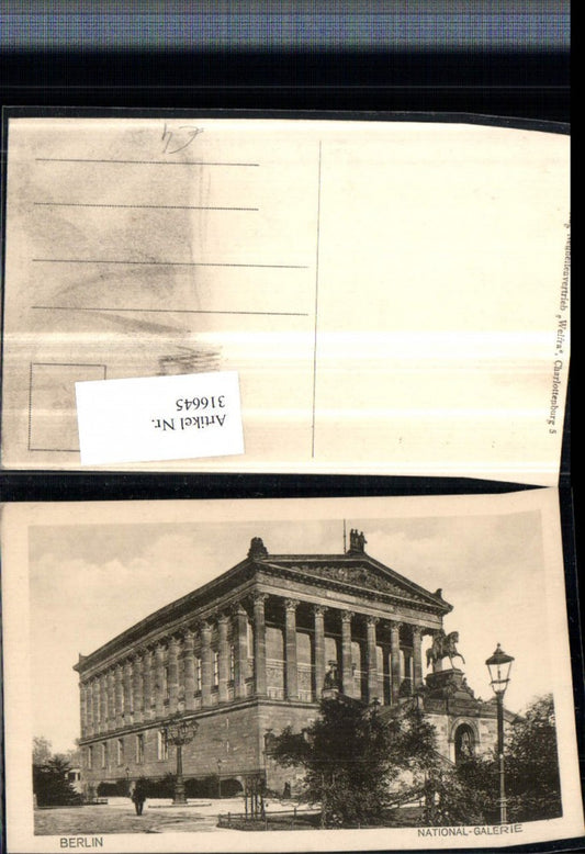 316645,Berlin National-Galerie Gebäude m. Denkmal