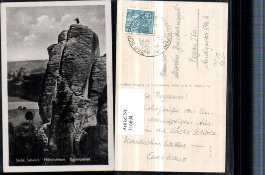316694,Mönchsfelsen b. Bad Schandau Felsen