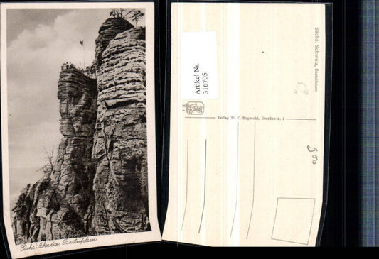 316705,Basteifelsen b. Rathen Felswand Aussichtsplattform