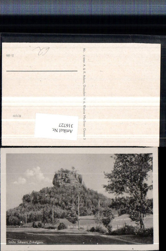 316727,Sächsische Schweiz Zirkelstein Felsen b. Reinhardtsdorf-Schöna