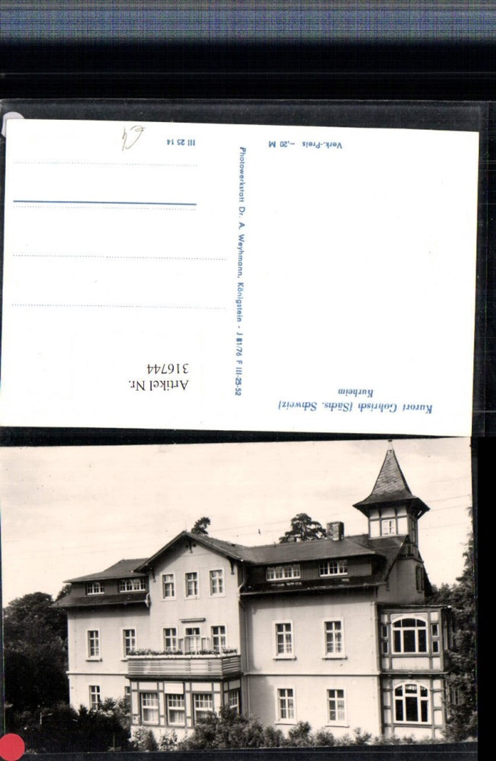 316744,Sächsische Schweiz Gohrisch Kurheim Gebäude