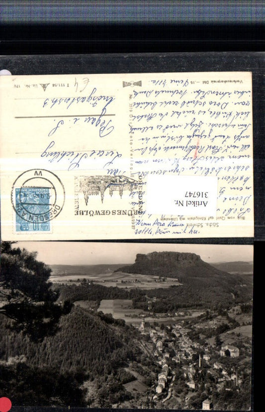 316747,Blick v. Quirl auf Königstein m. Lilienstein Totale