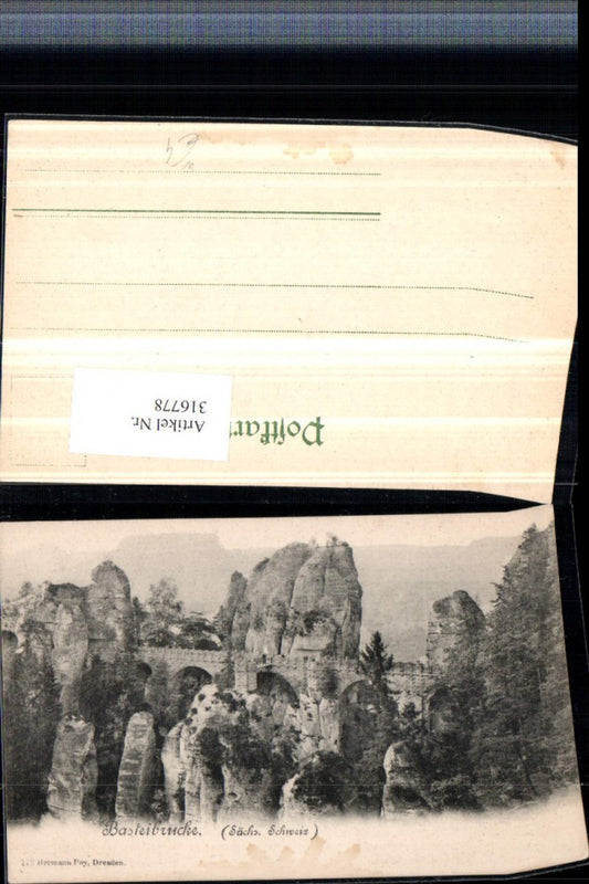 316778,Sächsische Schweiz Basteibrücke Brücke b. Rathen pub Hermann Poy 112