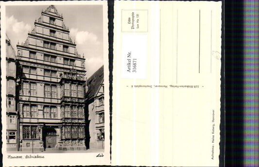 316871,Hannover Leibnizhaus Hausansicht