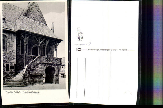 316873,Goslar im Harz Rathaus Treppe