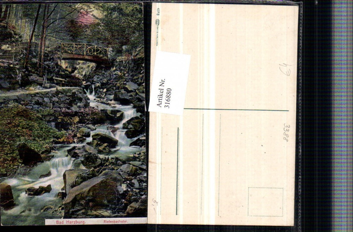 316880,Bad Harzburg Riefenbachstal Wildbach Brücke