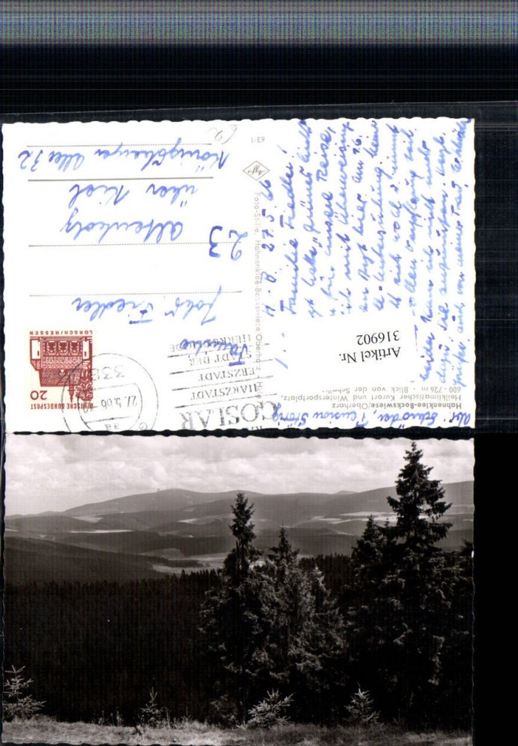 316902,Hahnenklee-Bockswiese im Oberharz Blick von d. Schalke