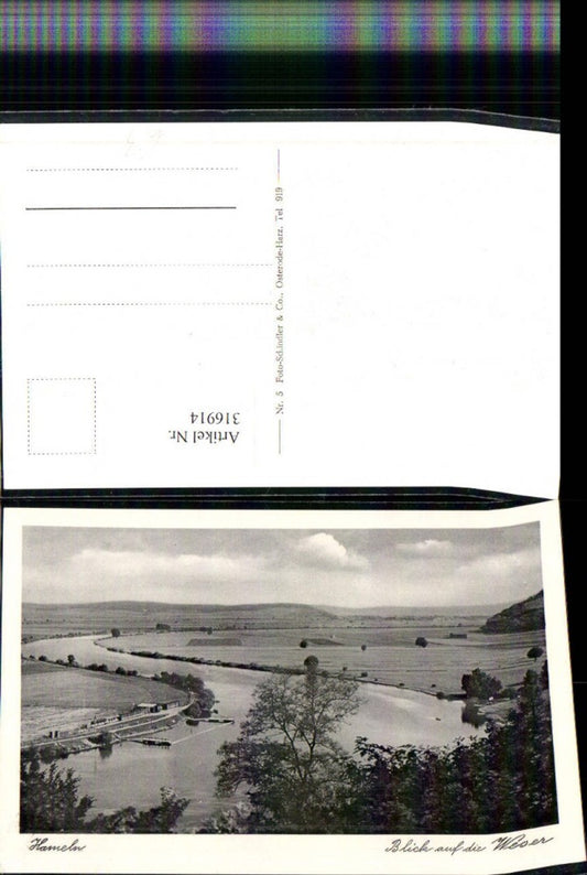 316914,Hameln Blick auf d. Weser Fluss