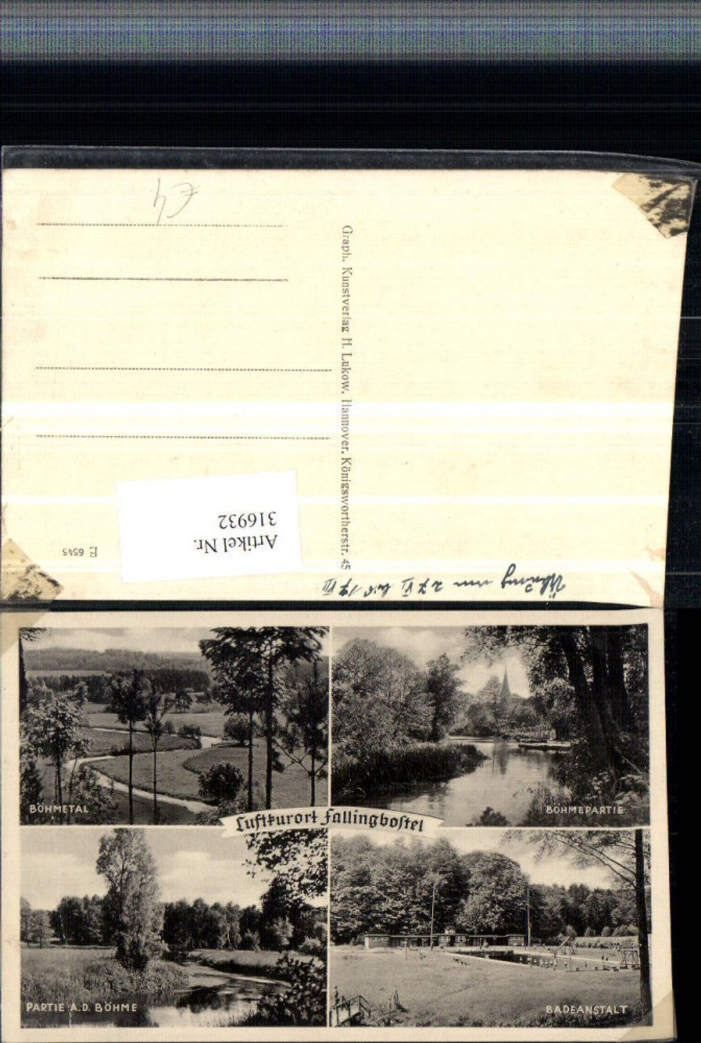 316932,Fallingbostel Freibad Böhmetal Partie Fluss Mehrbildkarte