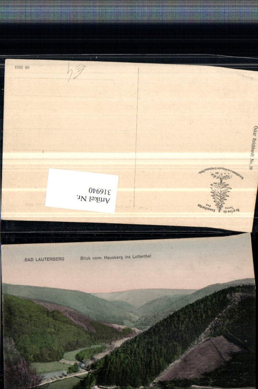 316940,Bad Lauterberg Blick v. Hausberg ins Lutterthal