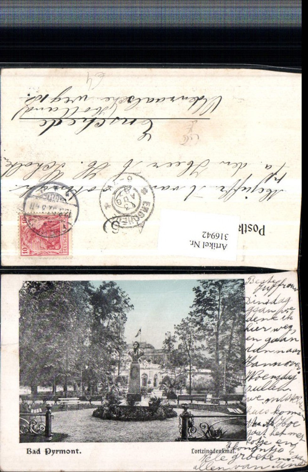 316942,Bad Pyrmont Lortzing-Denkmal