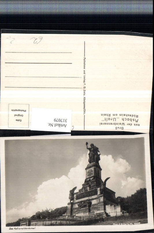317079,Nationaldenkmal b. Rüdesheim am Rhein