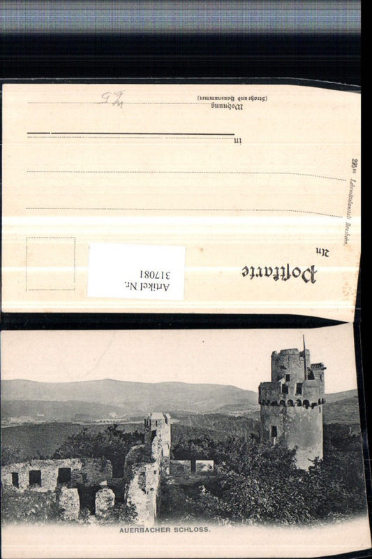 317081,Auerbacher Schloss b. Bensheim Auerbach