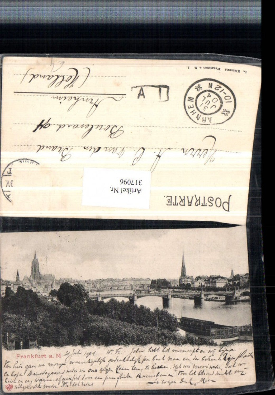 317096,Frankfurt am Main Teilansicht Brücke