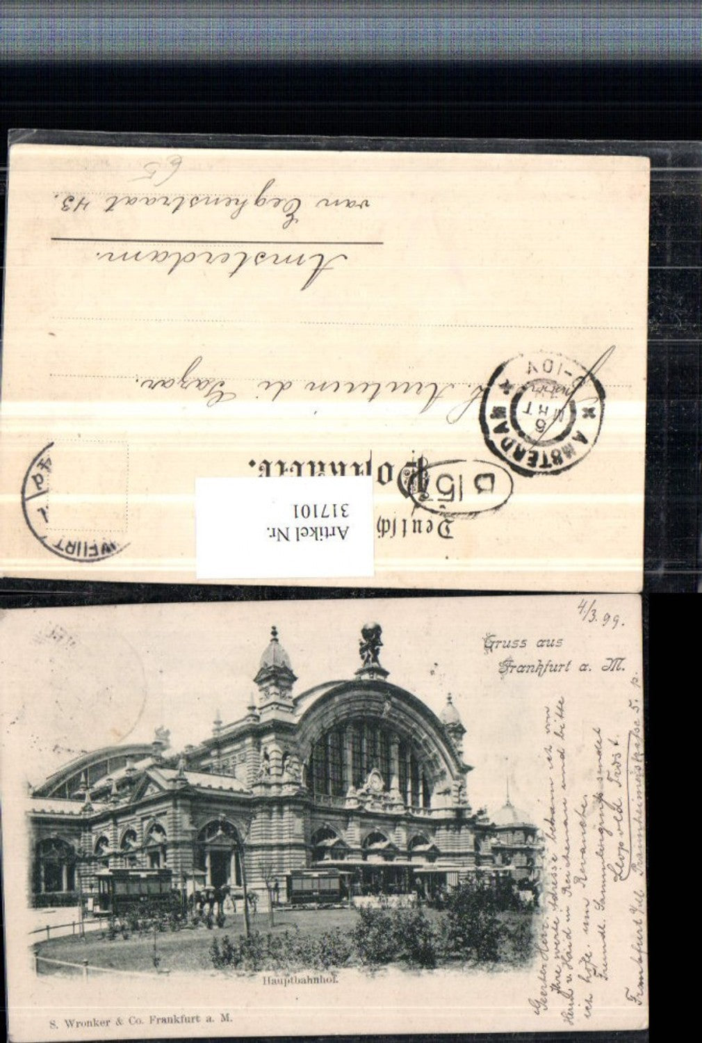 317101,Gruß aus Frankfurt am Main Hauptbahnhof Bahnhof