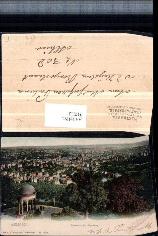 317113,Wiesbaden Totale Panorama v. Neroberg Tempel