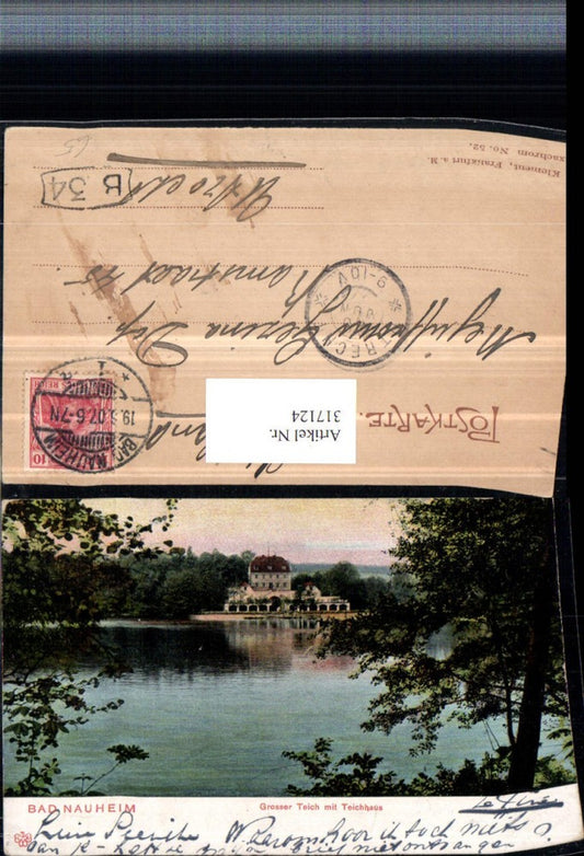 317124,Bad Nauheim Großer Teich m. Teichhaus