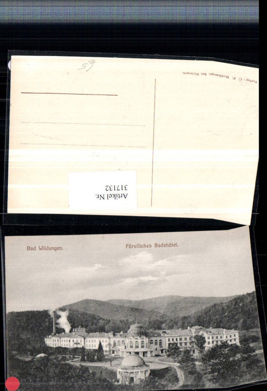 317132,Bad Wildungen Fürstliches Badehotel Totale
