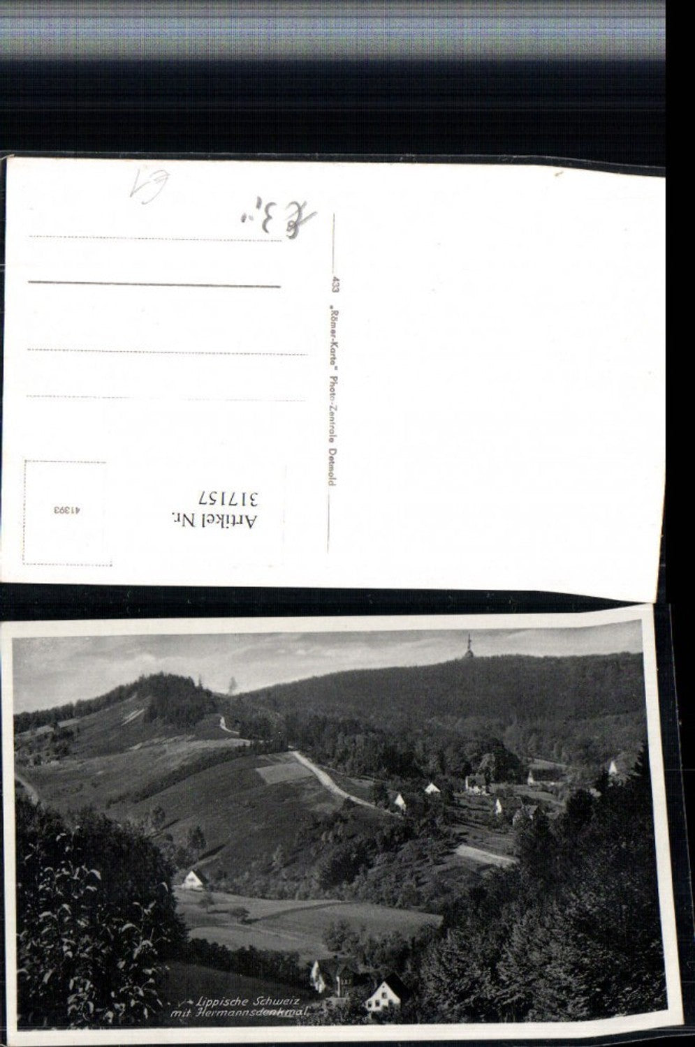 317157,Lippische Schweiz m. Hermannsdenkmal b. Detmold