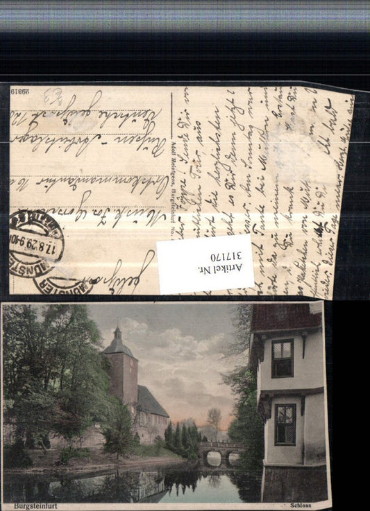 317170,Burgsteinfurt Schloss Partie Brücke
