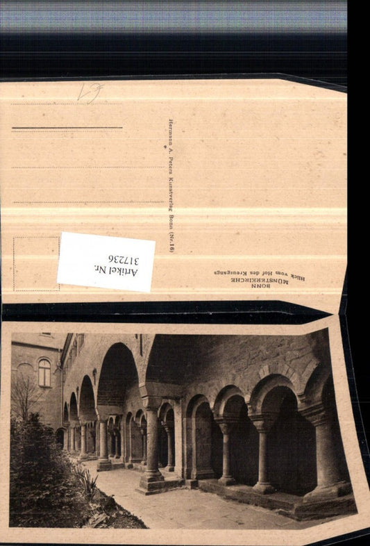 317236,Bonn am Rhein Münsterkirche Blick v. Hof des Kreuzganges