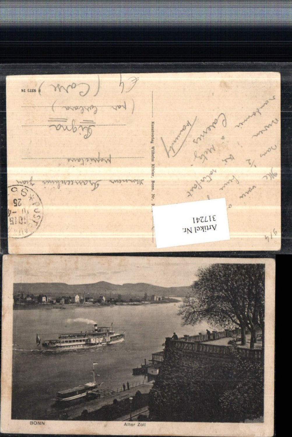 317241,Bonn am Rhein Alter Zoll Dampfer
