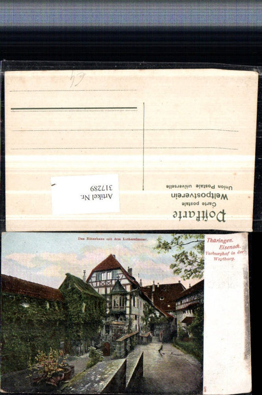 317289,Eisenach Vorburghof in d. Wartburg Ritterhaus m. Lutherzimmer