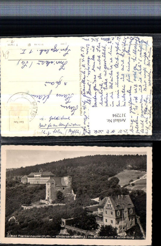 317294,Frankenhausen Kindersanatorium Hausmannsturm Frankenburg