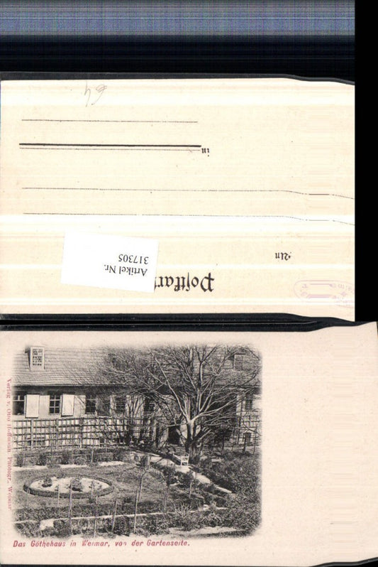 317305, Weimar Goethe House from the garden side