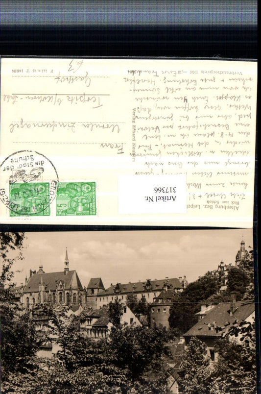 317366,Altenburg Blick zum Schloss Kirche