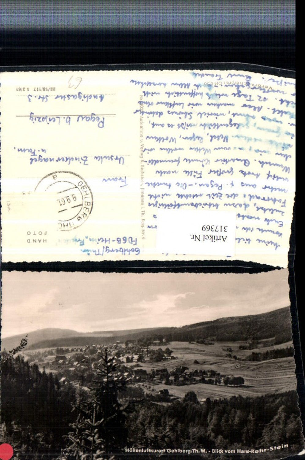317369,Gehlberg Totale Blick vom Hans-Kehr-Stein
