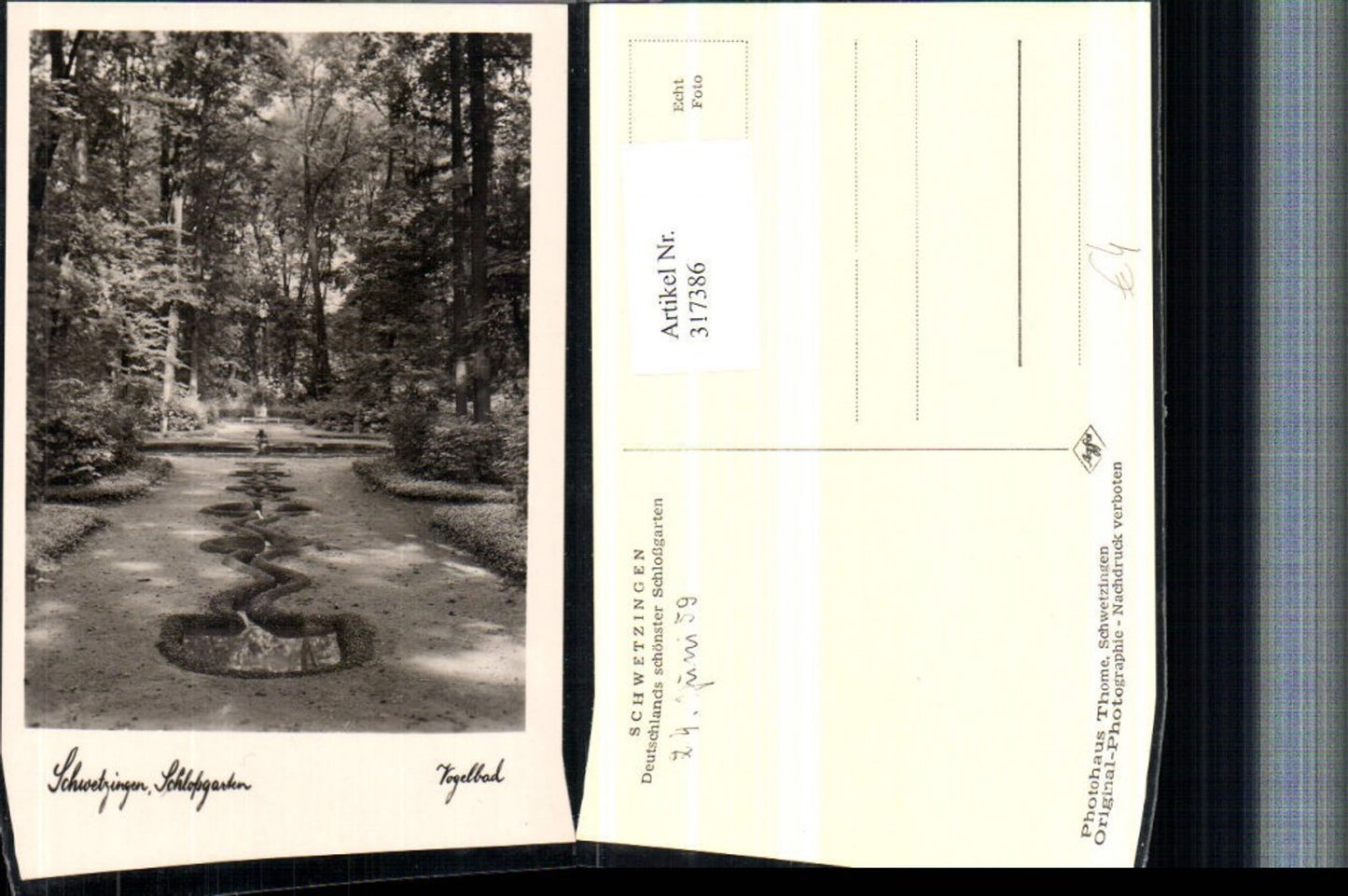 317386,Schwetzingen Schlossgarten Vogelbad