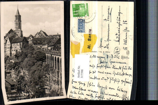 317398, Rottweil am Neckar, partial view of the area around the viaduct